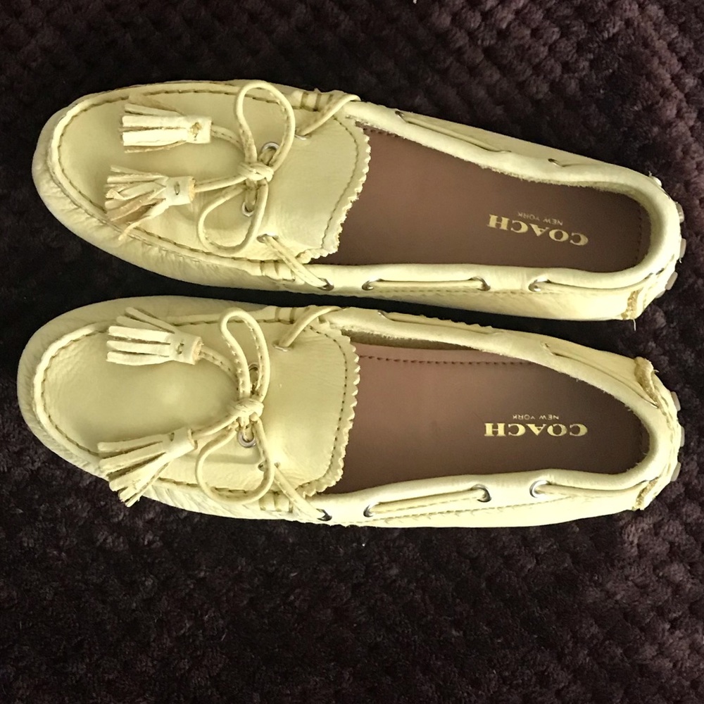 Coach Leather Moccasins
